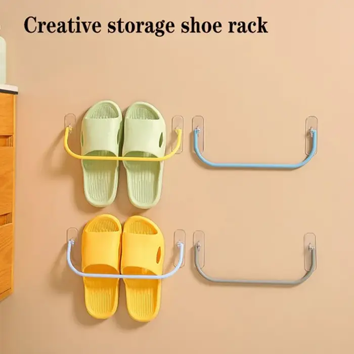 Porte-chaussures mural pliable en plastique T1