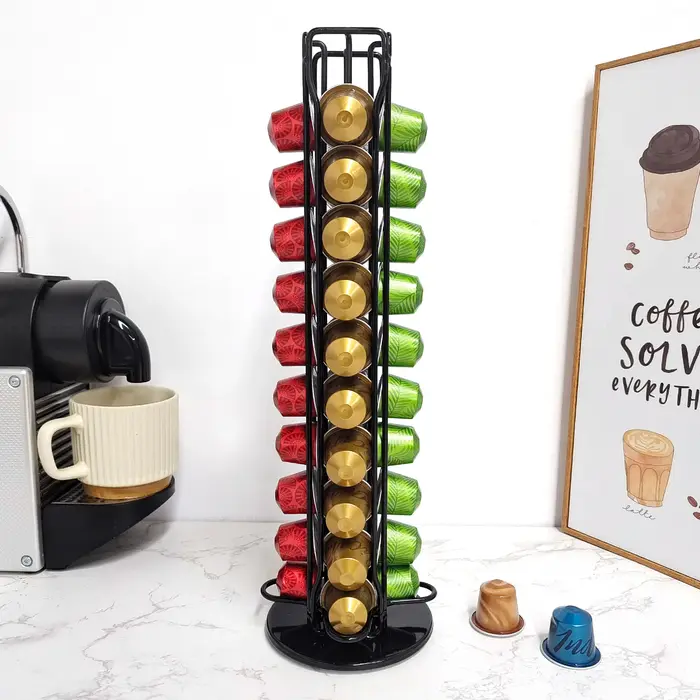 Support pour dosettes de café Nespresso OriginalLine, organisateur de rangement, carrousel rotatif à