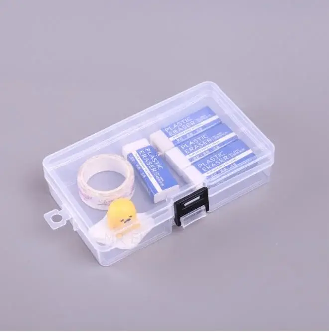Boîte de Rangement Rectangulaire en Plastique PP avec Couvercle