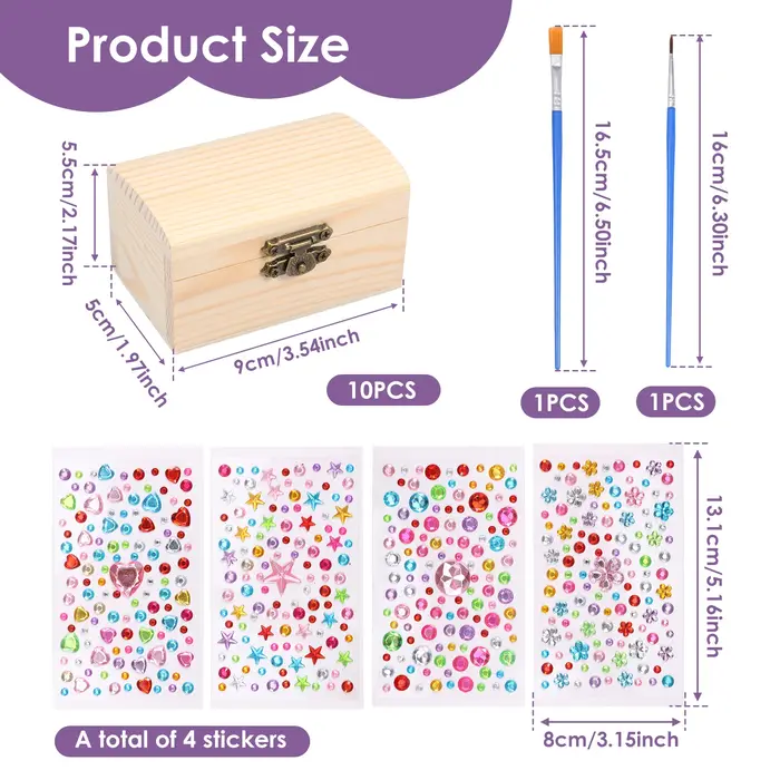 Boîte de rangement de bijoux 10 pièces