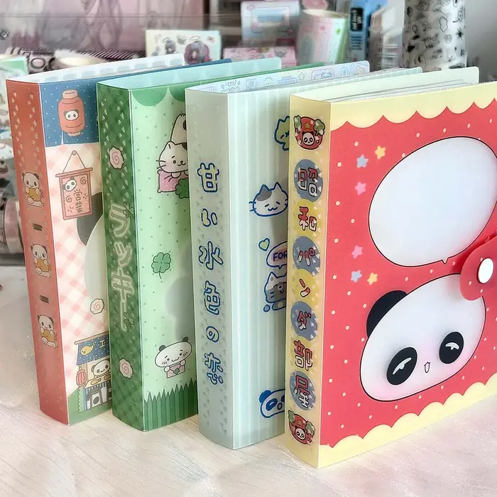 WAKAWAKA A6 classeur de rangement Kawaii organisateur de documents avec motif trèfle Vintage Showa Style page fixe