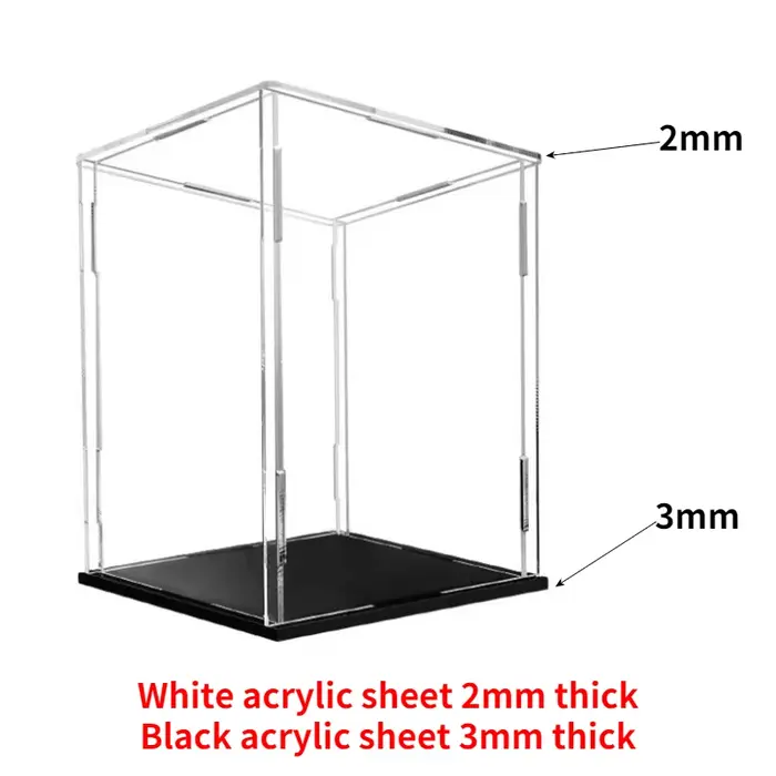 Vitrine en acrylique transparente