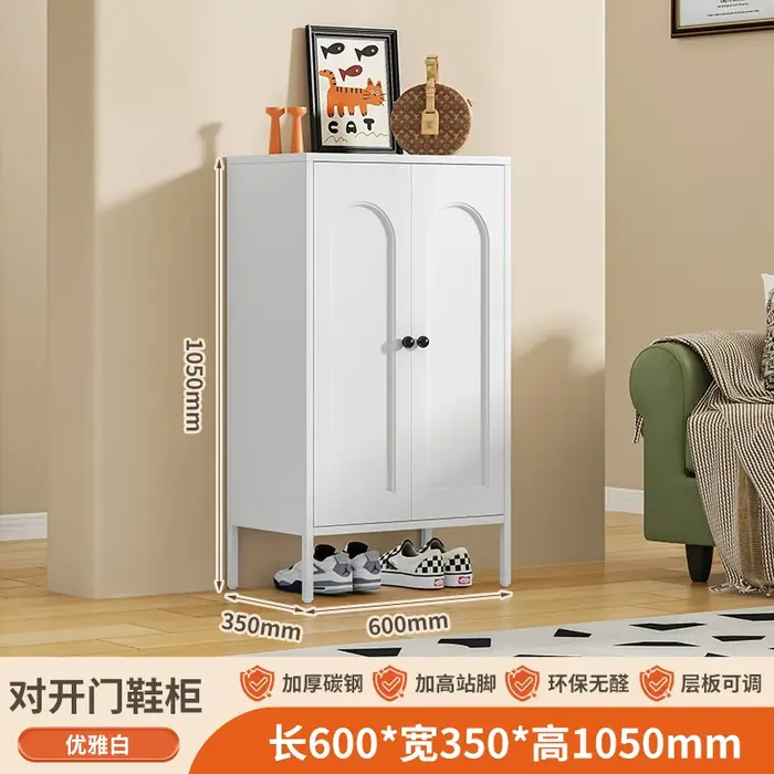Étagère à chaussures en métal pour la maison, rangement blanc, robuste, multifonction, Armoires vert