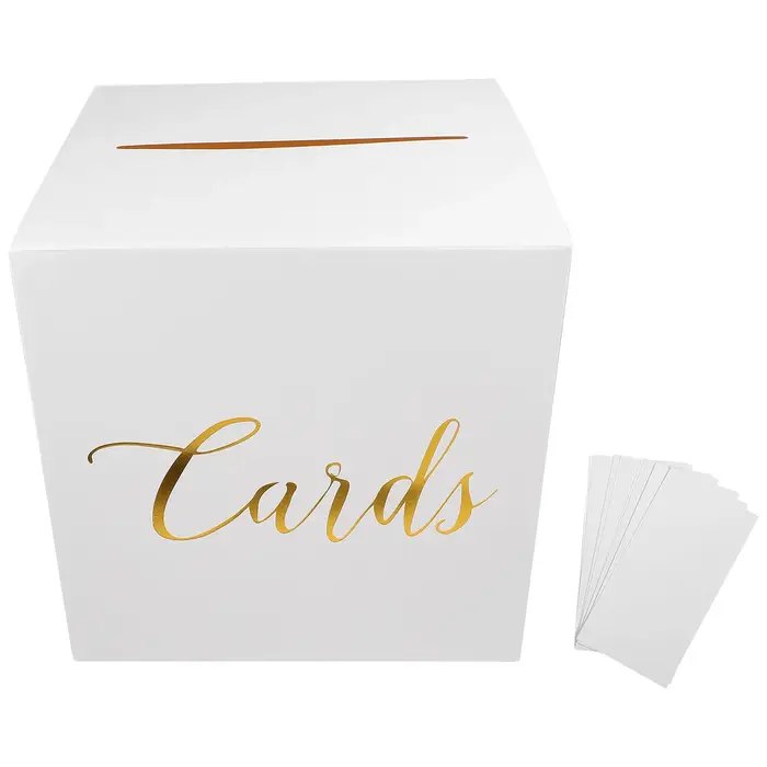 1 ensemble de boîtes à cartes de mariage, porte-suggestion, coffrets cadeaux d'argent, doulation de 