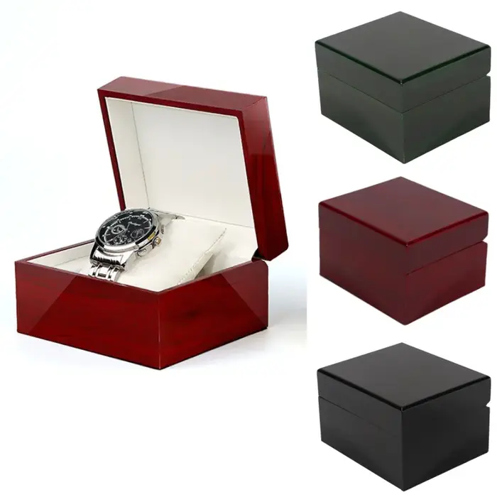 Boîte de rangement pour montre en bois