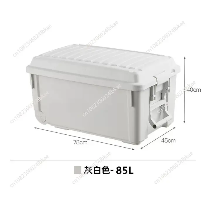 Boîte de rangement pour le camping en plein air, conteneur organisateur de camping en plastique, bac