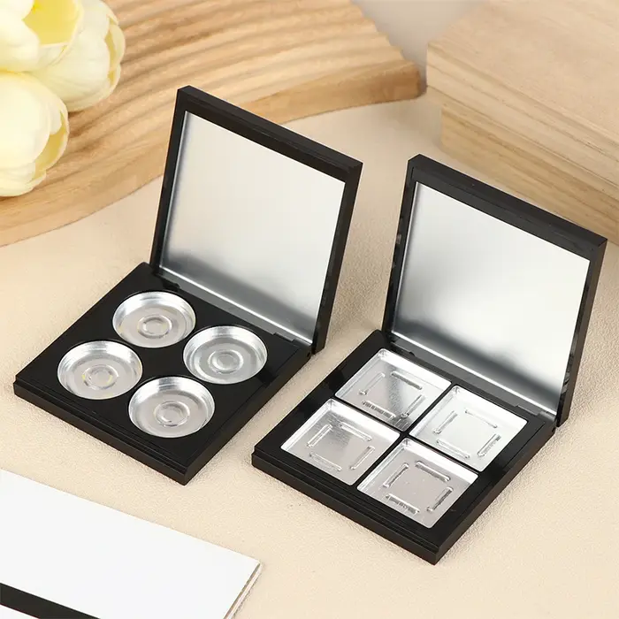 NOUVEAU Boîte de rangement magnétique vide à 4 compartiments pour cosmétiques