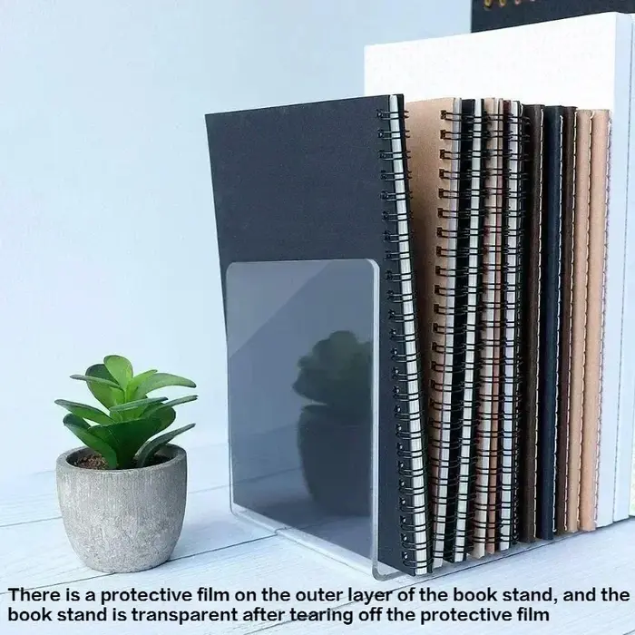 Serre-livres en acrylique Transparent