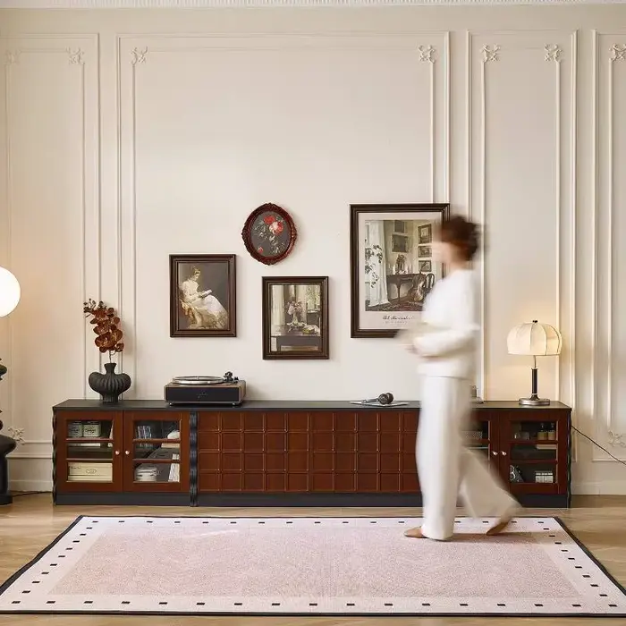 Porte européenne meuble Tv Vintage salon Unique
