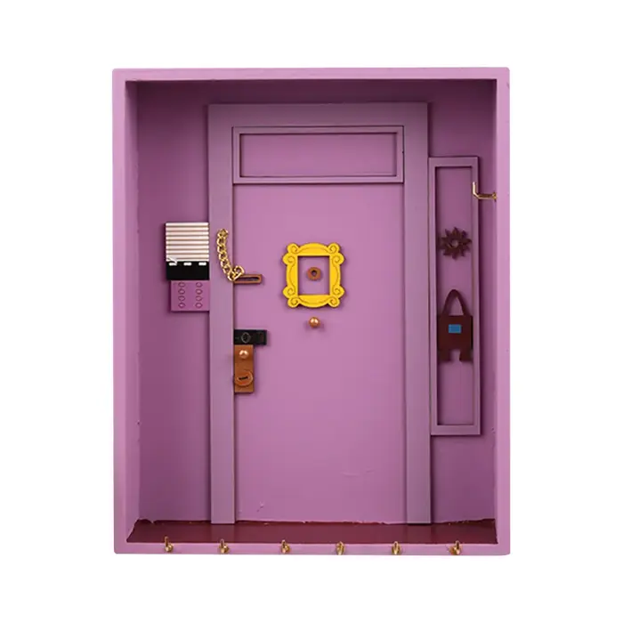 Porte amis porte-clés boîte en bois clé suspendue cintre en bois support de rangement organisateur é