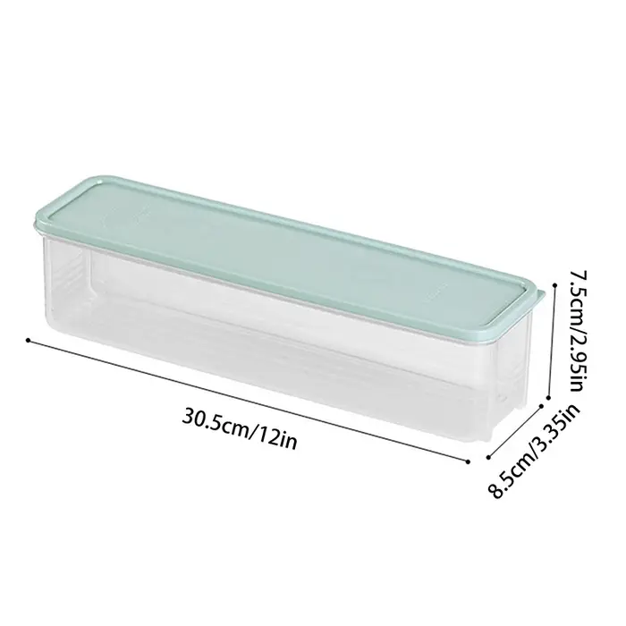 Conteneurs de stockage des aliments en plastique hermétiques avec couvercles pour organisateur de garde-manger de cuisine longue boîte rectangulaire pour céréales pâtes légumes