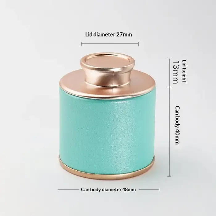 Boîte à thé en métal 1 pièce, mini boîte de rangement vide scellée pour la maison, pot portable de v