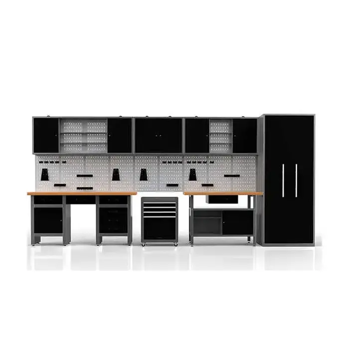 Armoire à outils en acier inoxydable pour ateliers, garage, usine, meubles d'atelier, chariot portab