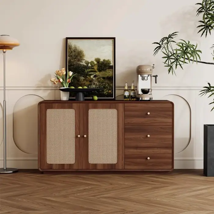 Boîte de rangement Design armoire sur pied grande vitrine salon