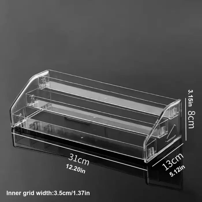 Présentoir à vernis à ongles en acrylique multicouche, 1 pièce, support de tri transparent de type é