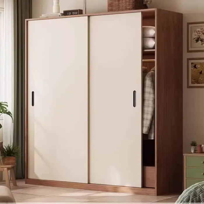 Armoire de rangement coulissante mobile de style rétro français