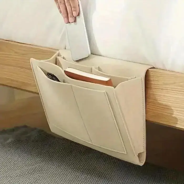 Sac de rangement suspendu pour chevet, boîte de rangement pour téléphone portable, télécommande et m