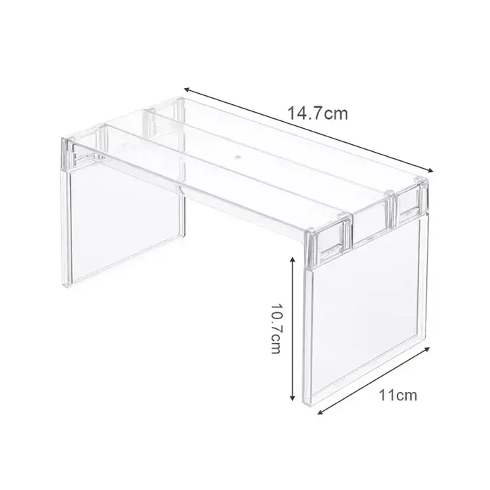 Étagère de rangement transparente pour réfrigérateur, gain de place, étagères de séparation multicou