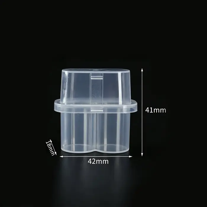 Boîte de rangement pour peptides, étui à 2 compartiments pour flacons de pénicilline, organisateur d