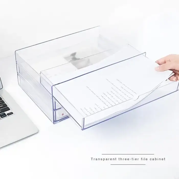 Organisateur bureau en acrylique transparent