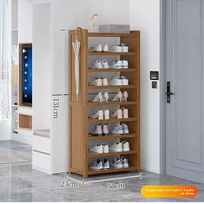 Meubles de maison, porte-chaussures multi-niveaux anti-poussière, étagère de rangement, petit meuble