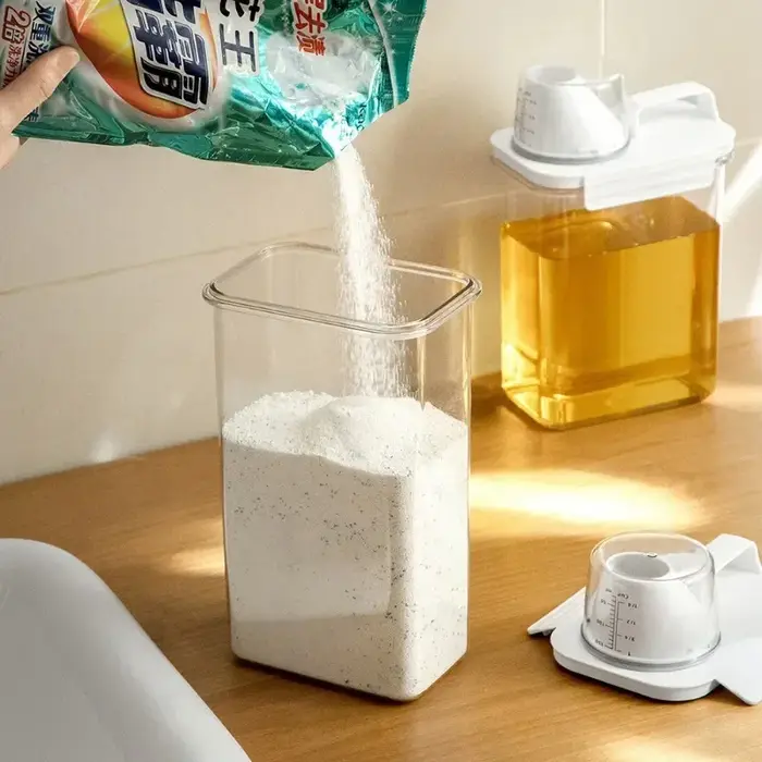 Boîte de rangement pour lessive en poudre