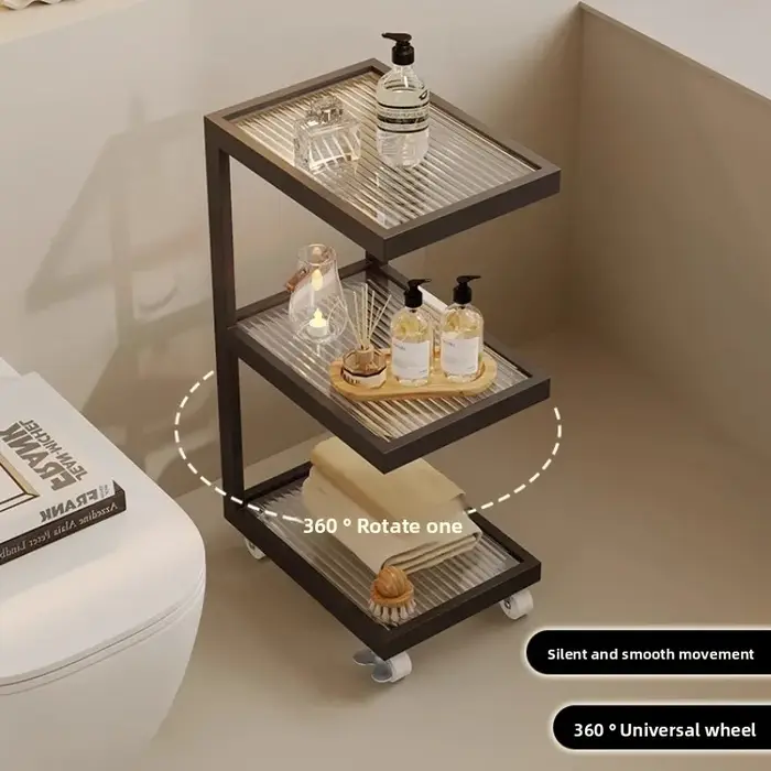 Organisateur de rangement de salle de bain spacieux