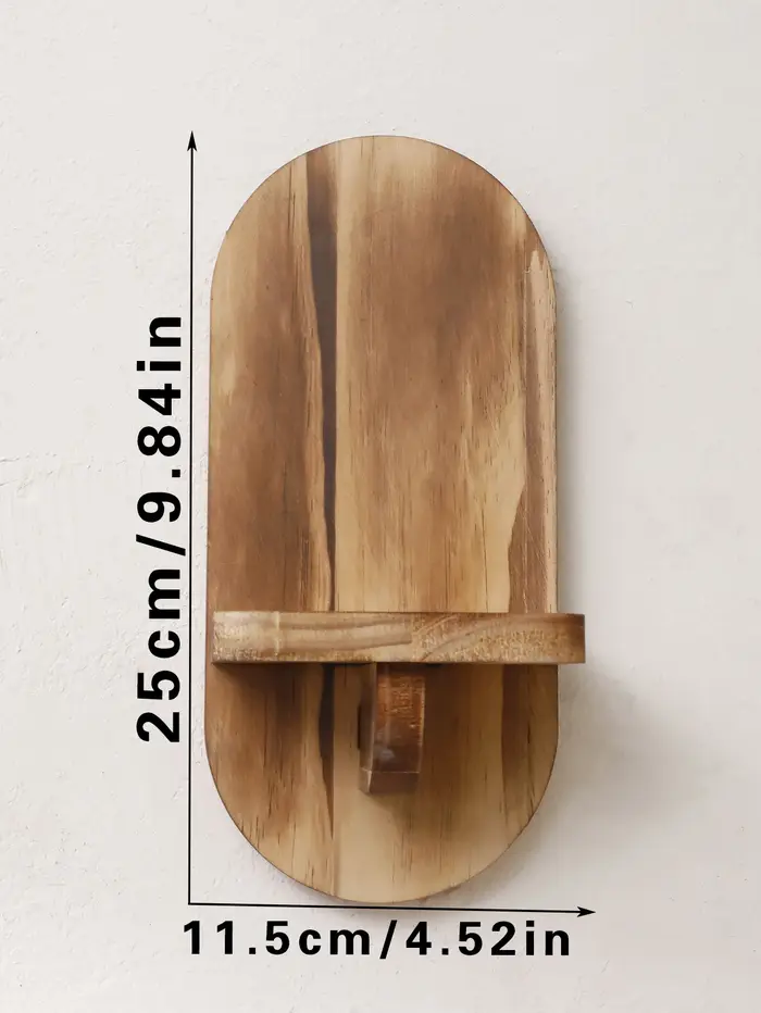 Étagères ovales en bois, étagère murale flottante, décoration murale pour salle, décoration esthétiq
