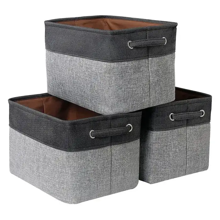 Paniers de rangement pliables avec ULFoy, paniers robustes pour ranger les jouets, le nettoyage, les
