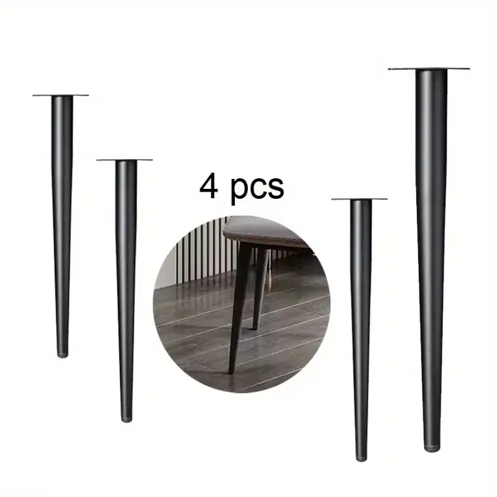 4 pièces accessoires de pieds de meubles pieds de meubles pieds de meubles en métal remplacement sal