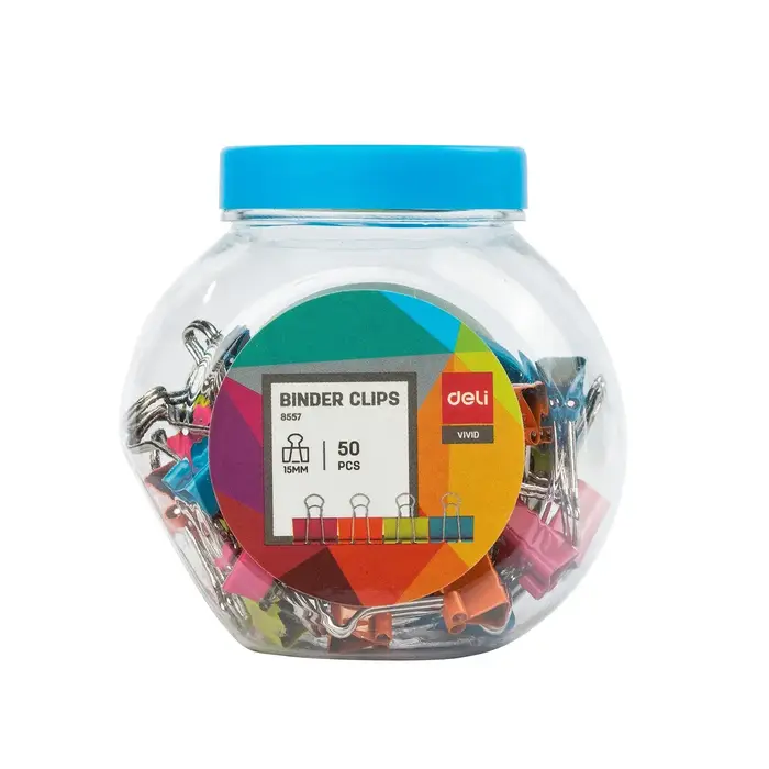 Deli-réinitialisation de classeur en acier à ressort durable, clip de classeur, surface laquée, four