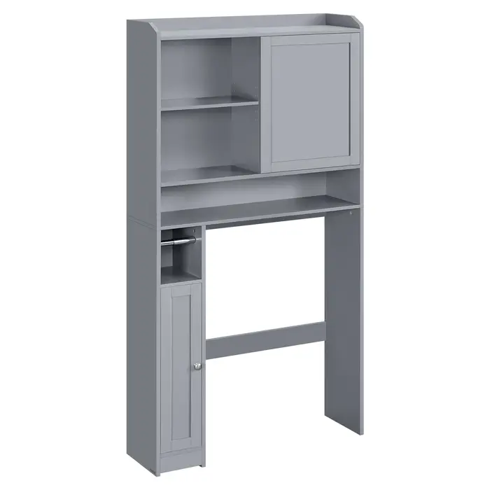 Support de toilette, étagère de rangement de salle de bain, unité à 3 niveaux au-dessus des toilette