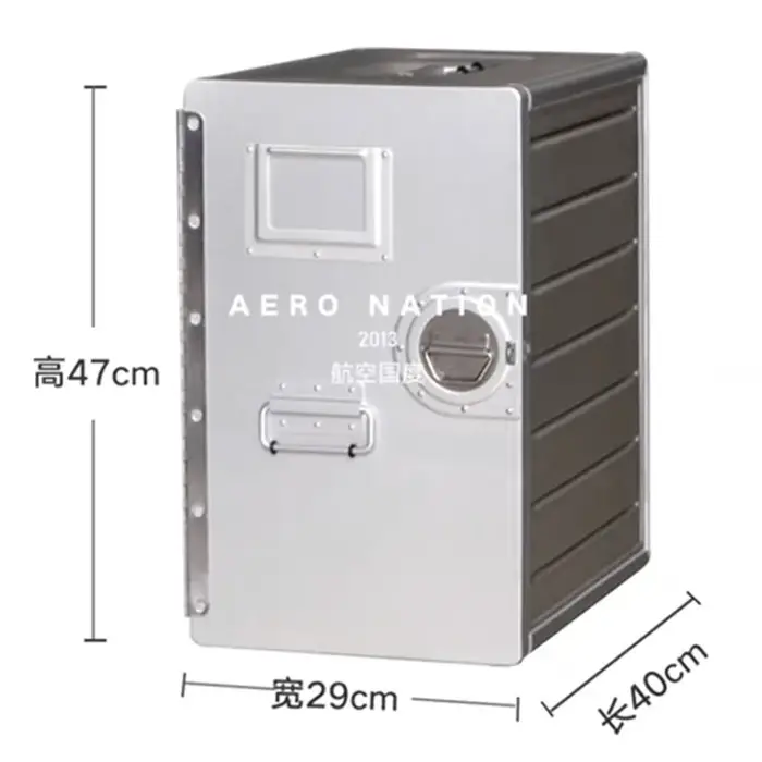 Boîte en aluminium d'aviation JayCreer avec 3 tiroirs