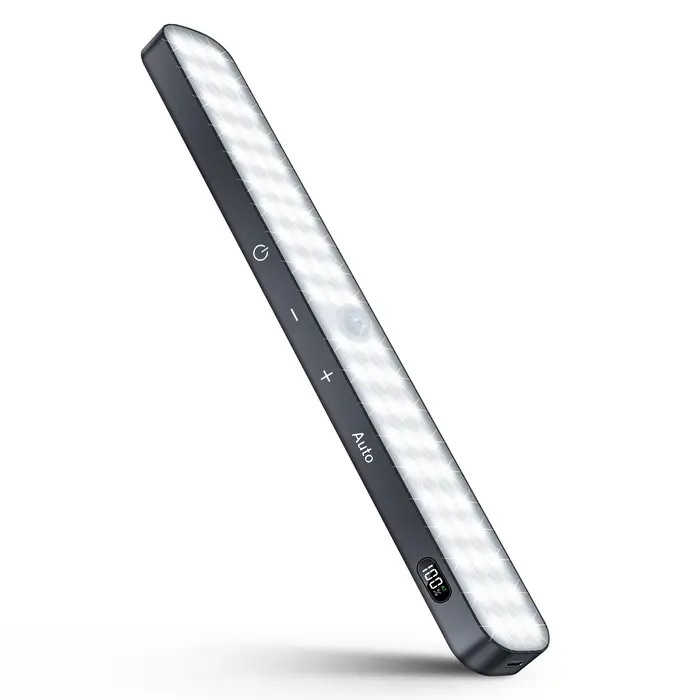 Lumières d'armoire WILLED, affichage de batterie Rechargeable, 60 LED, capteur de mouvement, lumière