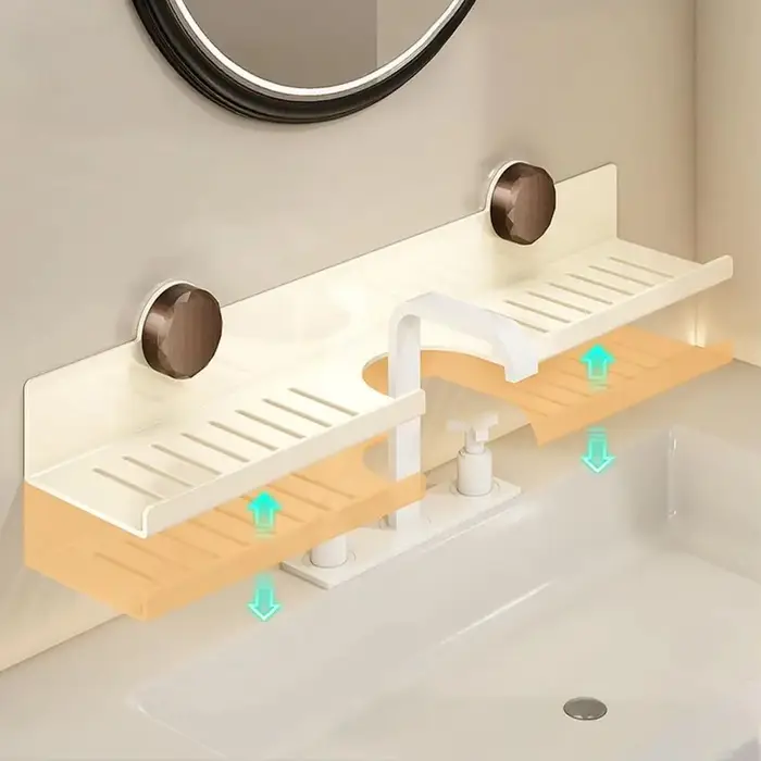 Étagère flottante de cuisine à ventouse