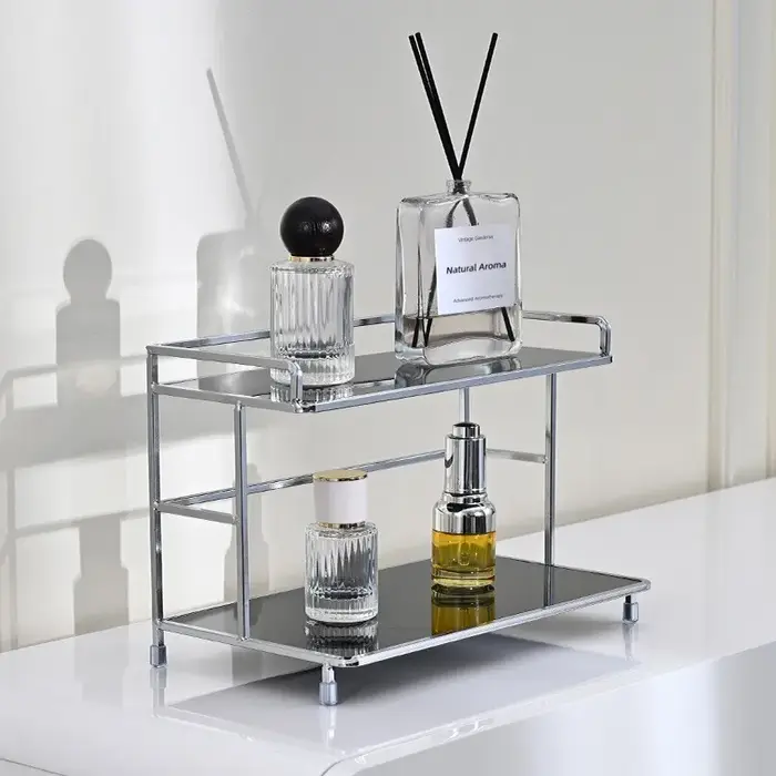 Support de rangement en couches de bureau en métal