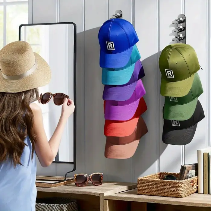 Un support de rangement pouvant contenir 20 casquettes de baseball - une unité
