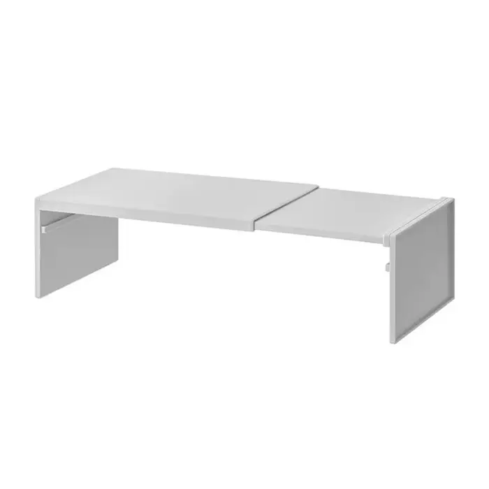 Étagère de cuisine rétractable en plastique, réglable, gain de place, pour vaisselle, minimaliste, a