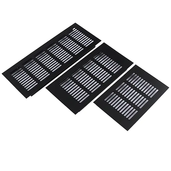 Grille de Ventilation rectangulaire en aluminium pour armoire