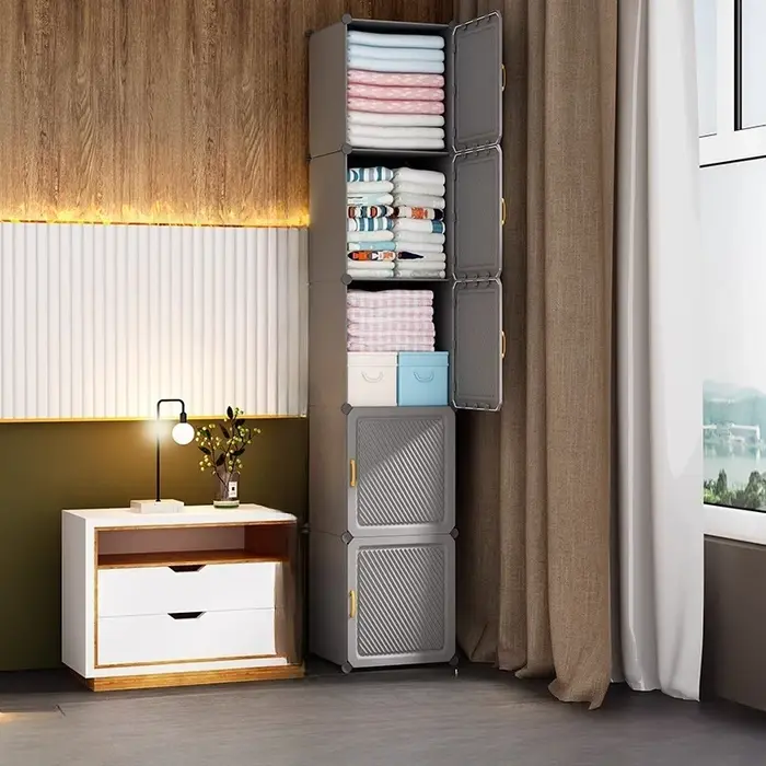 Petite armoire Portable détachable blanc esthétique pliant