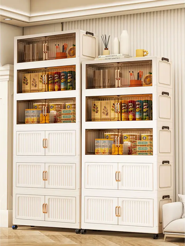 Armoire de rangement multifonctionnelle avec portes doubles