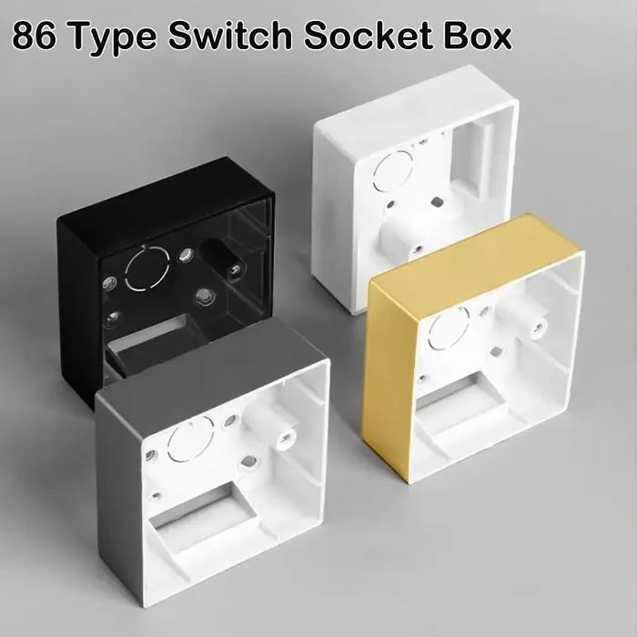 Boîte d'installation de commutateur blanc de Type 86