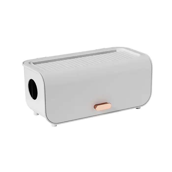 Boîte de rangement de câbles de bureau, étui de rangement pour lignes électriques, étanche à la pous