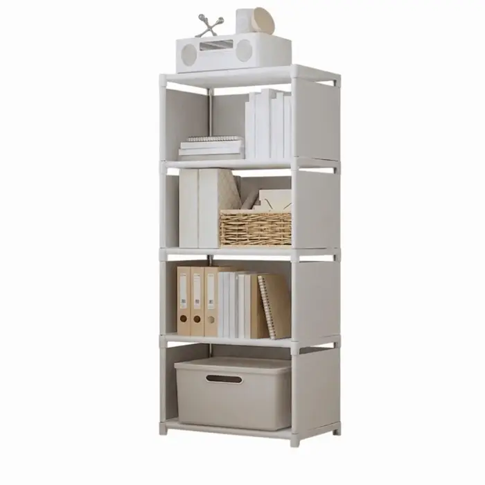Étagère à livres à 5/6 niveaux, portable, grande capacité, organisateur de rangement pour articles d