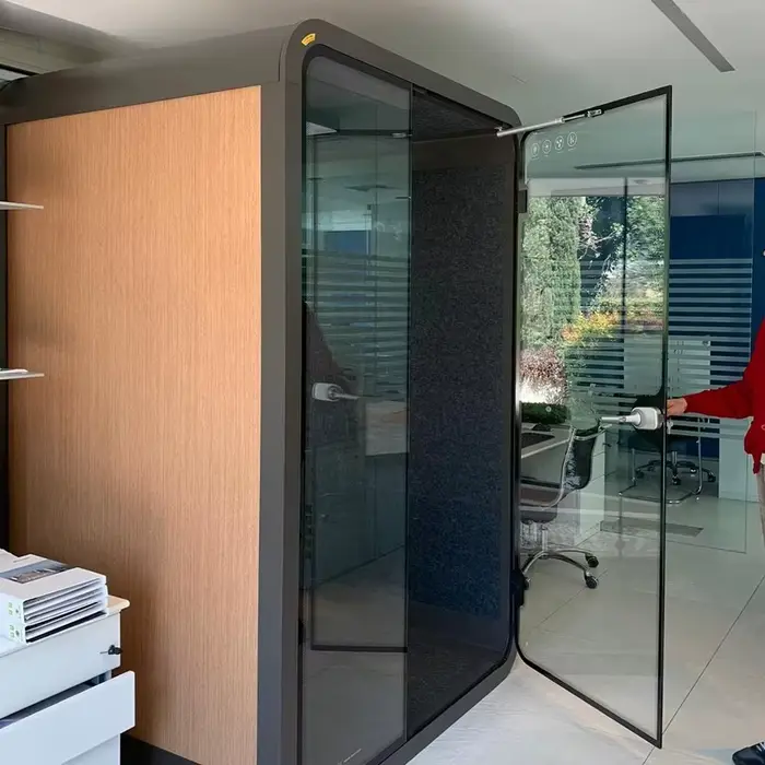 Boîte à son insonorisée, dosette de bureau moderne pour 2 personnes, installation facile, réduction 