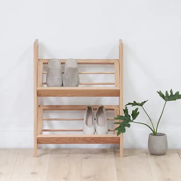 Armoire à chaussures moderne et pratique en bois massif de haute qualité pour le salon