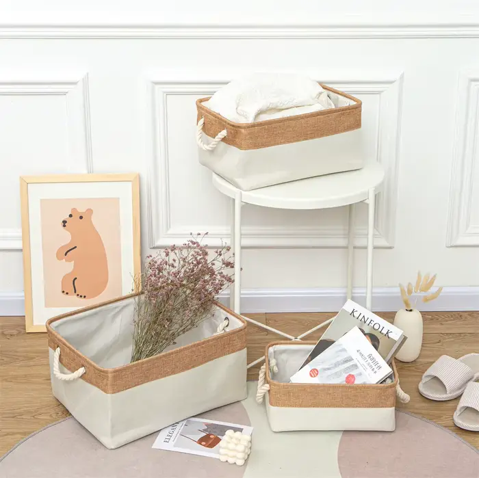 Panier de rangement Cube en tissu