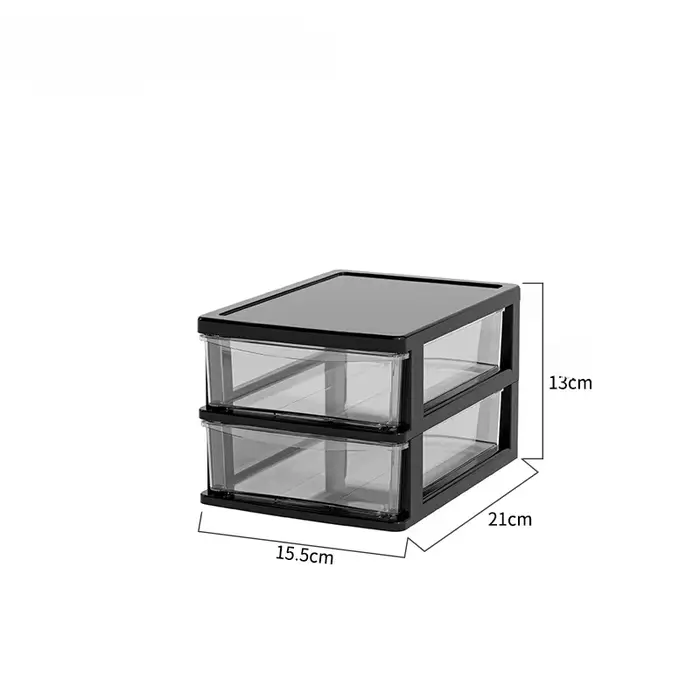 Boîte de rangement de bureau, cosmétiques de Style tiroir Transparent, papeterie, bureau d'étudiant,