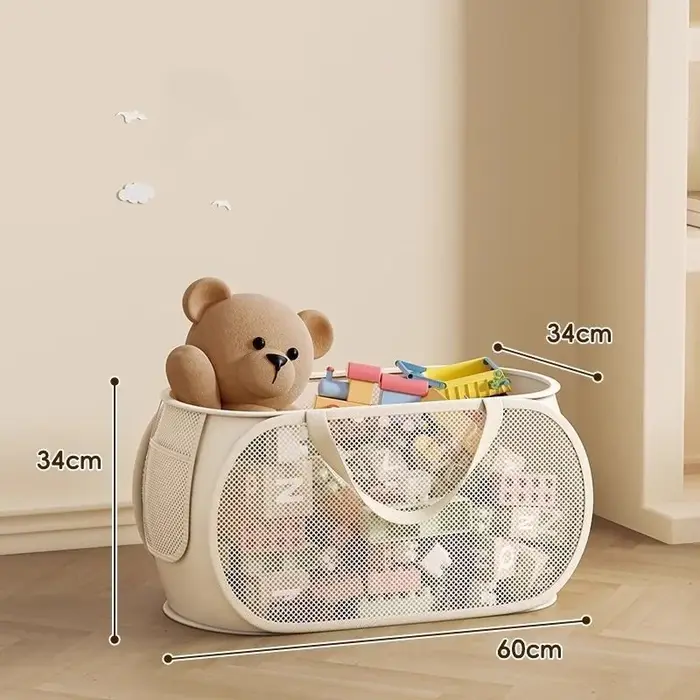Bac de rangement pour jouets d'enfants, panier organisateur Portable de grande capacité pour jouets 