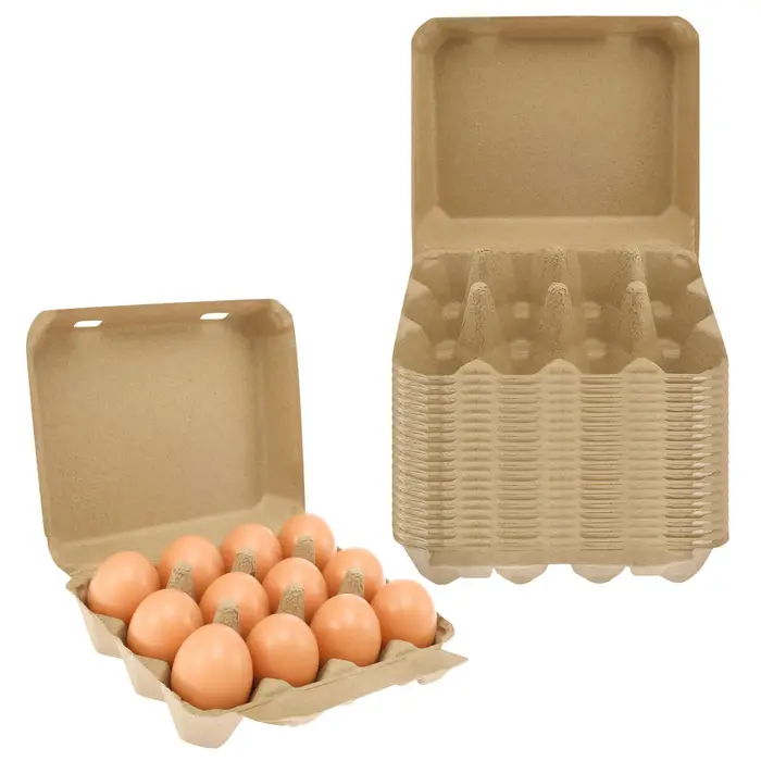 Plateaux de freins à œufs polyvalents pour la cuisine, cartons en carton réutilisables, style Africe